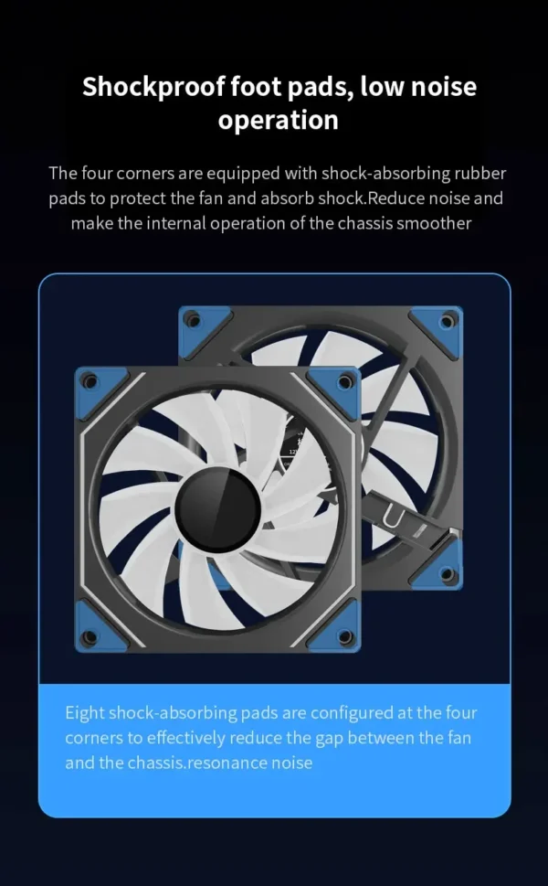 LDPCSJ PRISM 4 PRO Computer Chassis Fan 12cm ARGB 4 Pin  Quiet Cooling Fan 12V Large Air Volume 42CFM/1200RPM