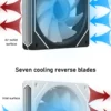 Zezzio Prism 6 PRO 120mm PC Case Fan ARGB 12V 4PIN PWM Air Cooler CPU Cooling Fan 3-sided Infinite MirrorCompute Chassis Fan