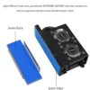 TISHRIC RGB SSD M2 Radiator With Two Fans Cooling 7000RPM 3Pin M.2 Hard Disk Heatsink For Desktop PC NVMe NGFF M.2 2280 SSD