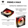 120mm ARGB PWM Fan – Side Infinity Mirror Lighting, 5V 3-Pin Sync Cooling for PC Case CPU Cooler – Jungle Leopard Prism 4 MAX