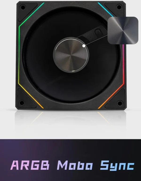 ICE Whale Prism 4RS ARGB PC Case Fan 120mm Infinity Mirror Design Motherboard Lighting Sync 4PIN PWM CPU Cooler Fan ventilador