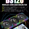 JUMPEAK DS120 Face-Changing ARGB Cooling Fan 360mm 240mm Modular Stackable Splicing 120mm RGB Fans For Gaming PC Case CPU Cooler