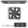 5PCS Gdstime 70x70x15mm DC 24V 12V 5V  70mm x 15mm 2Pin 7cm PC Case Radiator Silent Cooler Brushless Cooling Axial Fan 7015