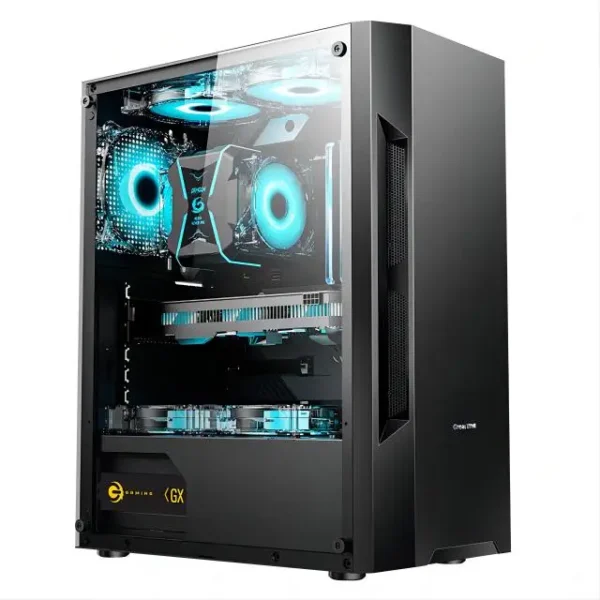 Popular.Prebuilt Gaming PC Desktop, AMD Radeon RX 550 4G GDDR5, Core I5 3.3Ghz up to 3.7Ghz, 16G Ram, WiFi, BT 5.0, RGB Mo