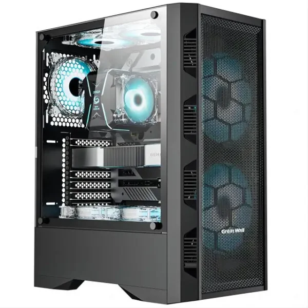 Popular.Prebuilt Gaming PC Desktop, AMD Radeon RX 550 4G GDDR5, Core I5 3.3Ghz up to 3.7Ghz, 16G Ram, WiFi, BT 5.0, RGB Mo