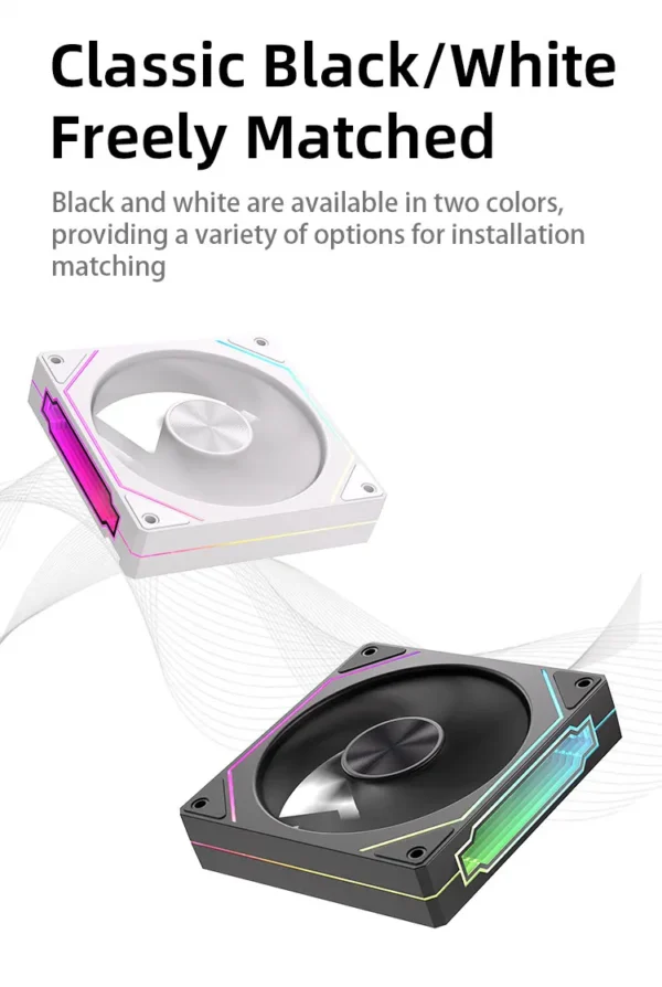 Prism 5 PRO 120mm Fan 6pin RGB Pc Case Ventiladores Computer Chassis Fan Water Cooler PC Gamer Cooling Kit Fan Ventilador