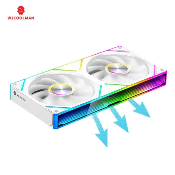 WJCOOLMAN Starlink 360/240/120 conjoined PC fan ARGB PWM Speed Control Computer Silent Case Integrated Fan easy to install