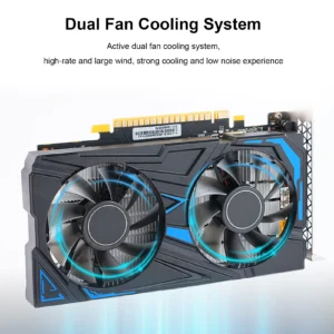 GTX 1650 4GB Graphics Card 128Bit GDDR5 Dual Cooling Fan Computer Graphics Low Power GPU for Working Gaming Video Editing Ports