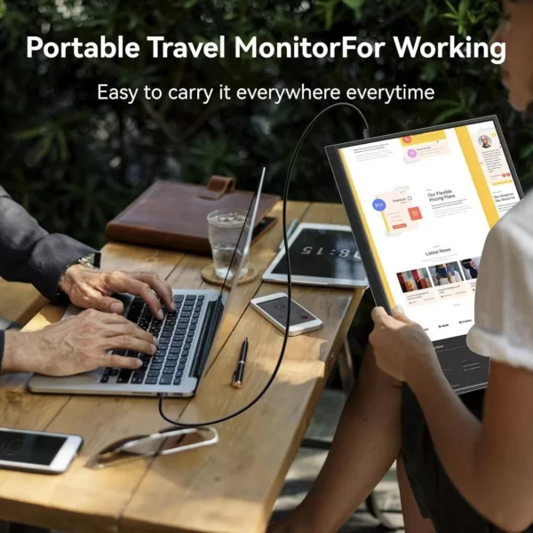 Touchable portable 14 inch monitor 60Hz 1200P split screen monitor suitable for Xbox phones laptops Switch PS4/5