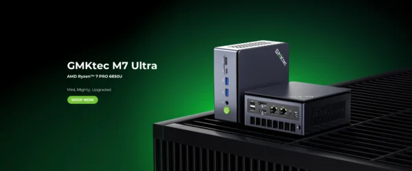 GMKtec Mini Pc M7 Ultra NUCBOX AMD Ryzen7 PRO 6850H AMD Radeon™ 680M Window 11 Pro WIFI 6 BT 5.2 USBC 4.0