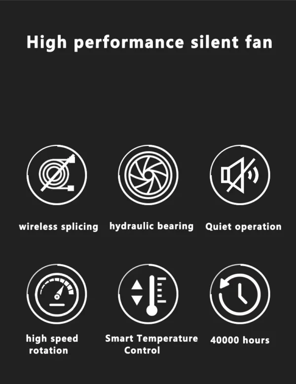 ICE Whale WX-3 Wireless Splicing Fan ARGB Air-Cooled Cooling Accessories 1600RPM 12CM Chassis Fan