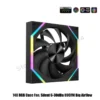 140 Case Fan ARGB, Silent 6-30dBa 89CFM Big Airflow, 14CM PC Cabinet 14025 Cooler Support Mobo 5V ARGB SYNC, Reverse Or Forward