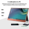 ZEUSLAP 15.6inch touching utrathin portable monitor remote control for phone, laptop, nintendo switch,steamdeck second screen