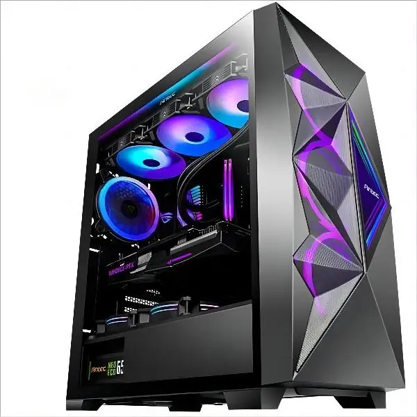 Popular.Prebuilt Gaming PC Desktop, AMD Radeon RX 550 4G GDDR5, Core I5 3.3Ghz up to 3.7Ghz, 16G Ram, WiFi, BT 5.0, RGB Mo