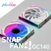 Nollie FAN GC140 ARGB 140mm Fans 34LED Cooling Fan Modular Stackable Splicing PWM Silent