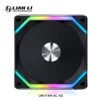 LIAN LI UNI FAN SL V2 SL120V2 Reverse Blade 10% Performence Upgraded Version RGB Fan, Single Pack, Black/White