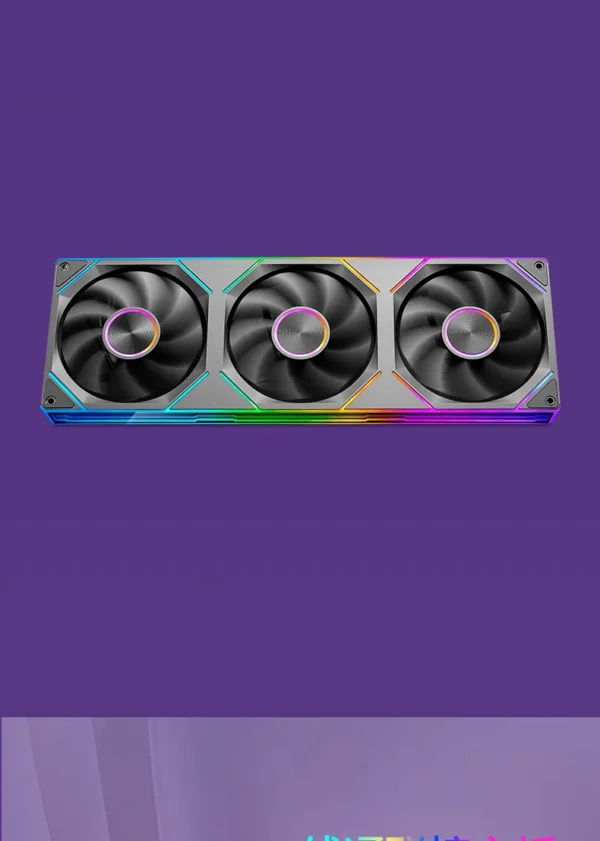 WJCOOLMAN Starlink 120/240/360 Conjoined structure PC fan ARGB PWM Speed Control Computer Silent Case Fan easy to install