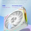 UPSIREN UF-2 PRISM 5 PRO 12CM ARGB Large Air Volume Computer Chassis Fan Regular version/Reversed version Dual mode selection