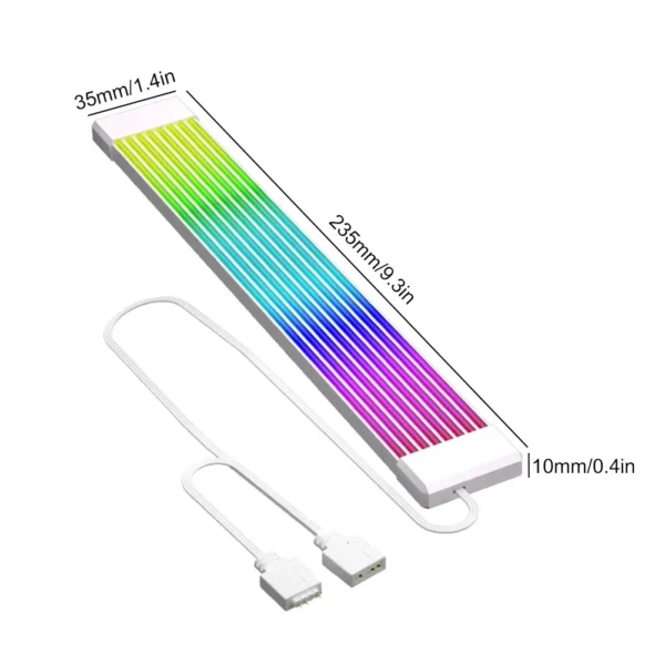 PC RGB Light Strip Suitable For Computer Power Supply ATX 24PIN GPU Video Card Cables And Case for 6Pin 8Pin 12Pin 16Pin 24Pin