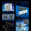 Hifrost Ice Chain Modular 120mm ARGB PC Case Cooling Fans Wireless Thermostatic Sync Lighting For Gaming Chassis CPU Cooler
