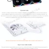 LIAN LI UNI FAN SL V2 SL120V2 Reverse Blade 10% Performence Upgraded Version RGB Fan, Single Pack, Black/White