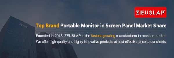 ZEUSLAP 15.6inch touching utrathin portable monitor remote control for phone, laptop, nintendo switch,steamdeck second screen