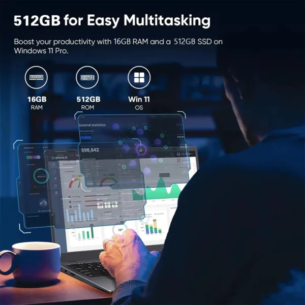 2026 15.6" Intel Core i9 9900U Laptop Computer PC Windows 11 Pro 16GB RAM 1TB 2TB SSD Laptops Office Fingerprint Unlock Game PC