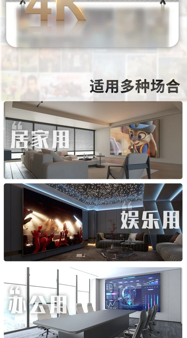 110 Inch Smart TV 4K UHD Frameless LED TV 120Hz Refresh Rate Android WiFi Voice Remote Wall Mountable