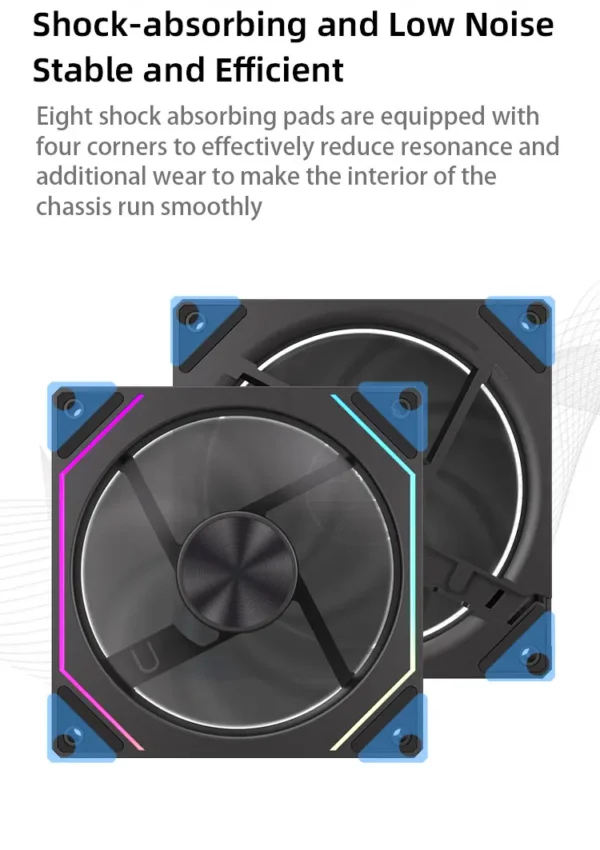 Prism 5 PRO 120mm Fan 6pin RGB Pc Case Ventiladores Computer Chassis Fan Water Cooler PC Gamer Cooling Kit Fan Ventilador