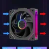COOLCIRC CX-2 Computer Chassis Fan 120mm 5V 3-pin ARGB Cooler  12V/4PIN PWM 800-2000 RPM 3-in-1 Quiet Building Block Cooling Fan