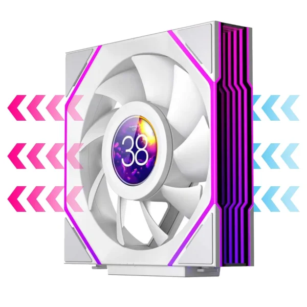 Interstellar V4-LCD 1.5 Inch 60Hz Customize Screen Modular Splicing Infinity Mirror 120mm CPU Case LCD Fan Jungle Leopard