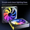 Prism 7 Pro Fan 120 mm Single Pack ARGB Fan Infinity Mirror Daisy Chain Design ﻿