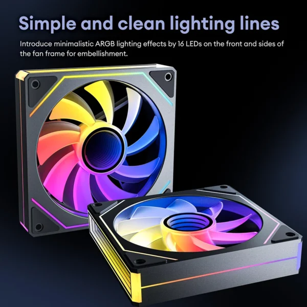 Prism 7 Pro Fan 120 mm Single Pack ARGB Fan Infinity Mirror Daisy Chain Design ﻿