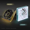 LOVINGCOOL Coherent Pro-360/240/120 ARGB digital display PC fan computer case Siamese Building block fan Integration