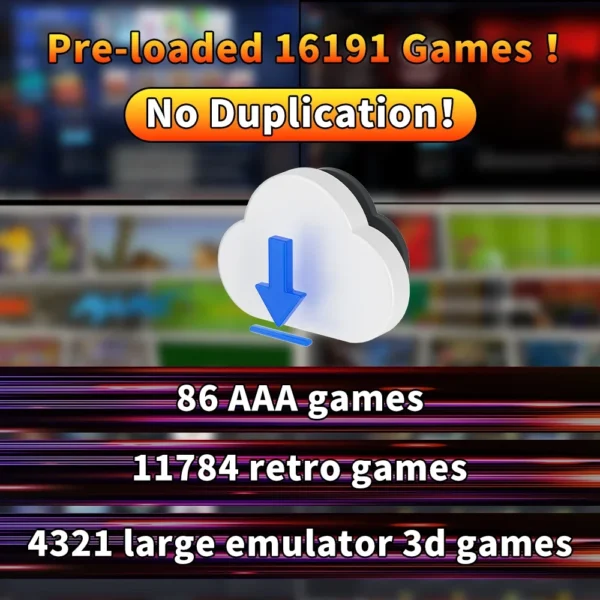 Portable Retro Gaming SSD 80+Emulators for PS5/PS4/PS3/PS2/XBOX One/SWITCH/WII/DC 16191 Games Launchbox＆Retrobat＆Playnite for PC