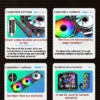 Prism 4 Pro Building Blocks Modular Case Fan ARGB Mirror Cycle Light Effect 800-2000RPM PWM Water Cooling 120mm Cooler Fan
