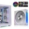 120mm GEN4 RS White Fan, ARGB Infinite Mirror Lighting, 3-Pin Sync, 800-1800RPM PWM, Perfect for Cases & Radiators