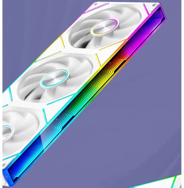 WJCOOLMAN StarLink Integrated Fan 120mm ARGB Infinite Mirror Divine Light Synchronous PWM Speed Control Computer Silent Case Fan
