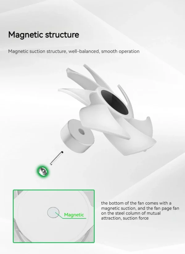 TEUCER JM-1 PC Case Fan 120mm ARGB Mirror Cycle Light Effect Cooling Fan 4PIN PWM Low noise Chassis Water Cooling Ventilador