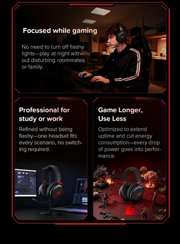 HAYLOU HexStorm G1 Wired Gaming Headphone 7.1 Surround Sound 50mm Dual Driver Esports Gamer Headset with Mic For PS4 PS5 PC