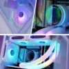 LED PC Gaming Case with Micro Support Audio Front Ports  Fan and Water Cooling for Desktop CPU Cabinet