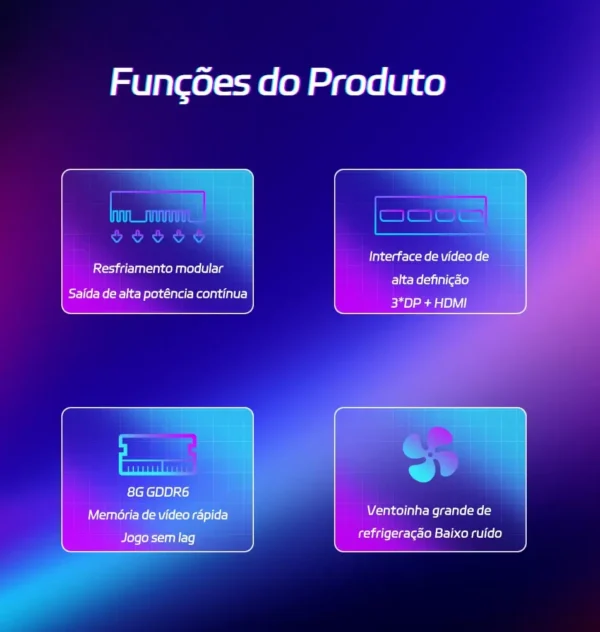 MOUGOL Graphics Card RX5700 8gb GPU PC Gaming GDDR6 Memory 7nm 256Bit PCIEx16 4.0 Desktop Computer Video Cards for AMD Radeon