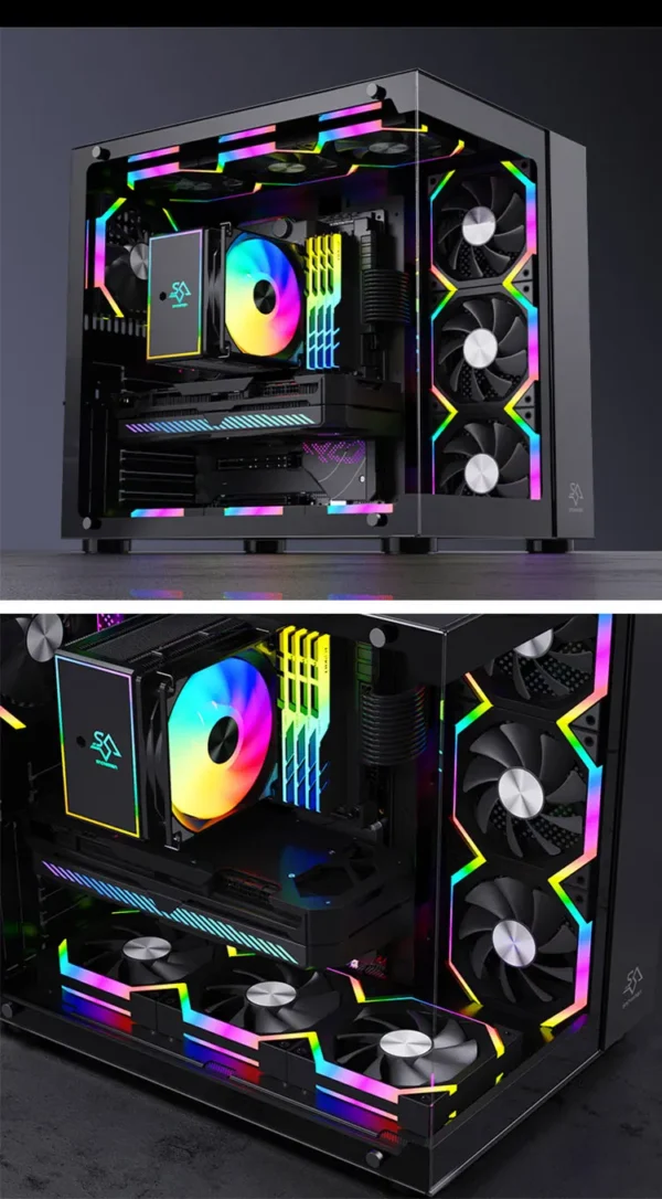 UPSIREN ZF-120 PC Fan ARGB 120mm 4Pin PWM Quiet Cooling Computer Case Fan 12V Large Air Volume gaming accessories ventilador