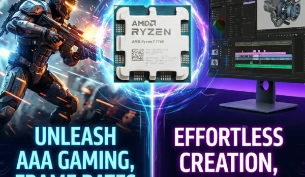 AMD Ryzen 7 7700 Used R7 7700 3.8GHz CPU processor 8-Core 16-Thread 5NM L3=32M 100-000000592 Socket AM5