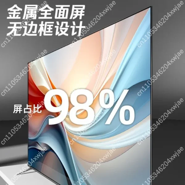 110 Inch Smart TV 4K UHD Frameless LED TV 120Hz Refresh Rate Android WiFi Voice Remote Wall Mountable