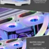 LED PC Gaming Case with Micro Support Audio Front Ports  Fan and Water Cooling for Desktop CPU Cabinet