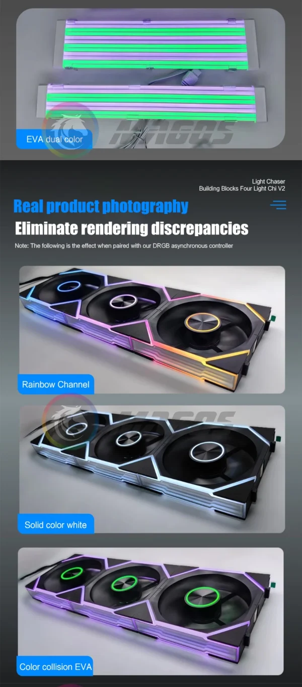 Desktop Computer DRGB Asynchronous Lighting Controller,  5V 3Pin & PWM 4Pin 8+8 Ways Software DeepRGB SignalRGB ARGB