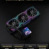 LOVINGCOOL DP-01 360/240 CPU liquid cooler radiator 4.0-inch super large frameless full screen diy water cooler