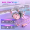 FIFINE Gaming Streaming Headset and Microphone Kit with Gain Knob/RGB/Monitor,for PC/MAC/PS4/PS5/Mixer/YouTube/Steam-AM8TP/H9P