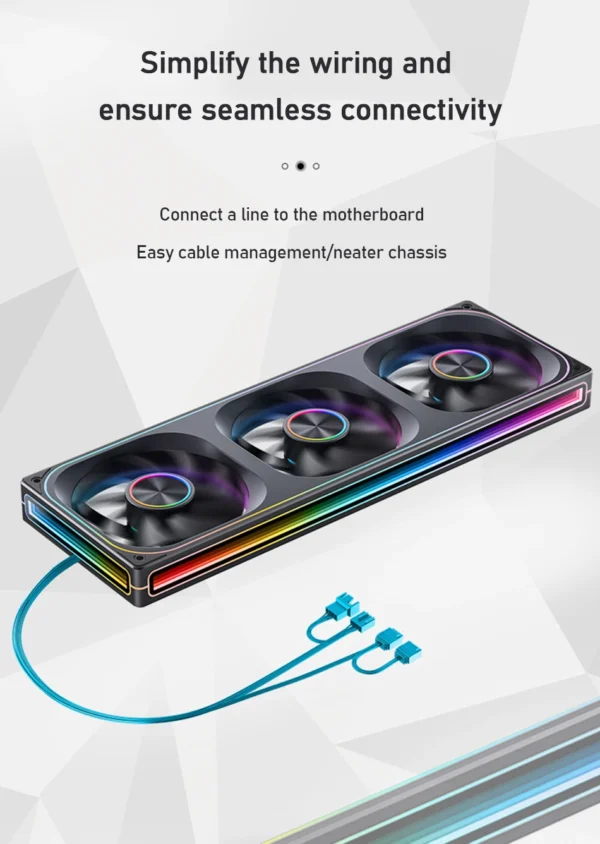 JONSBO ZA-120/240/360 Case Cooling Fan ARGB 12cm Connected Building Block Fan PWM Silent Chassis Fan